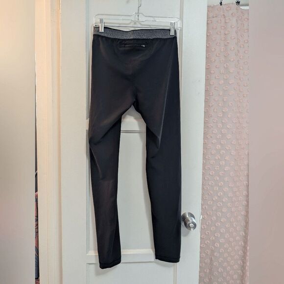 Vuori Limitless Compression Tight In Black Size Large Running Gray Zip Legging - Picture 4 of 6